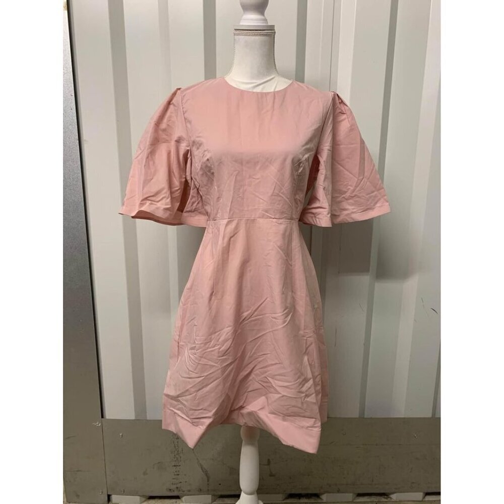 NWT Young 17 Dress Business Casual Boho Retro Fit Flare Pink Size Large Women